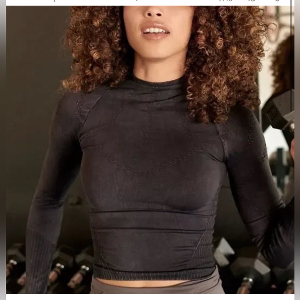 Free People FP Movement Good Karma Compression Long Sleeve Top Size XS/S